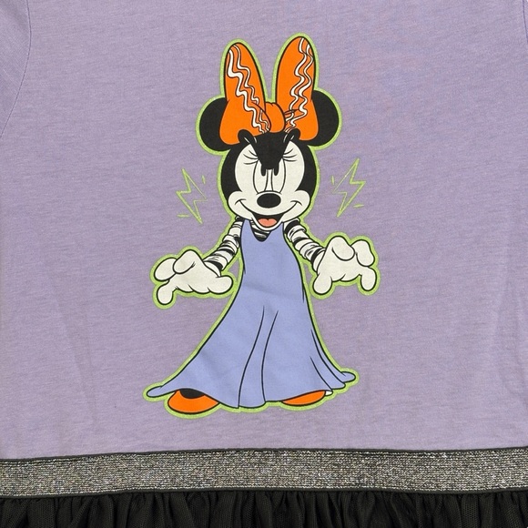 Minnie Mouse Purple & Black Tutu Halloween Dress Girl’s Size 7/8 NWT - Picture 3 of 9